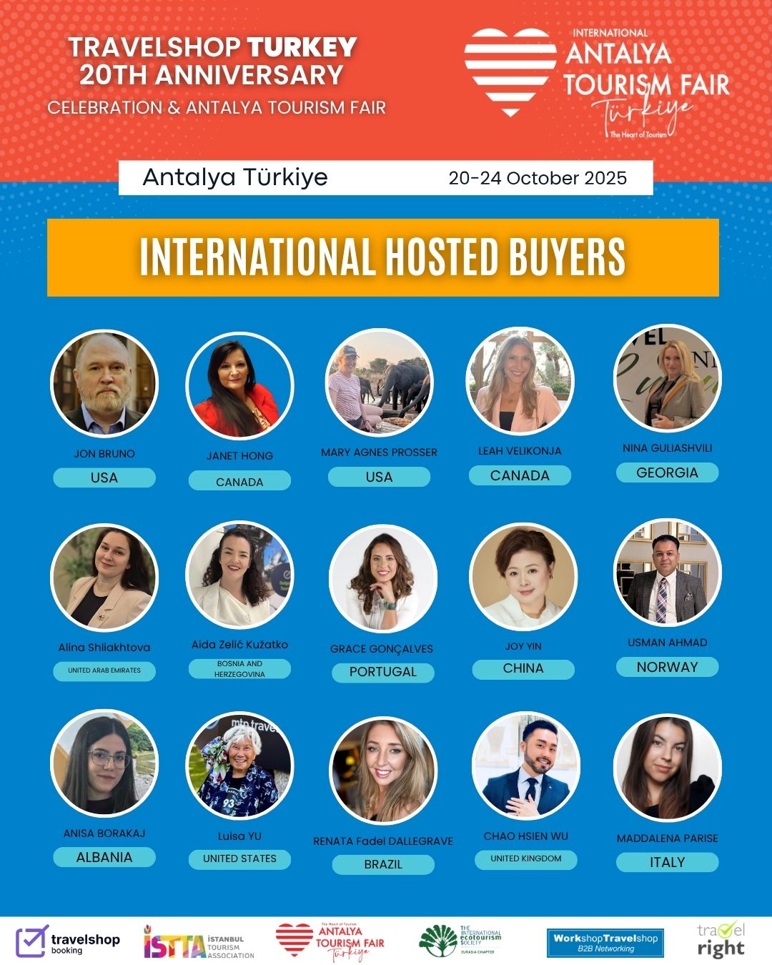 Official Hosted Buyer List – Antalya Tourism Fair 2025