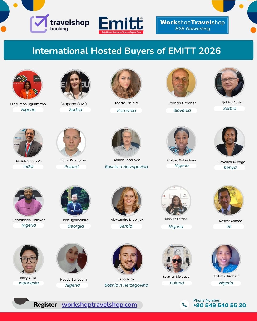 Official Hosted Buyer List – EMITT Tourism Fair 2026