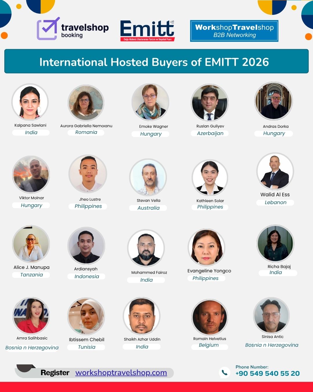 Official Hosted Buyer List – EMITT Tourism Fair 2026