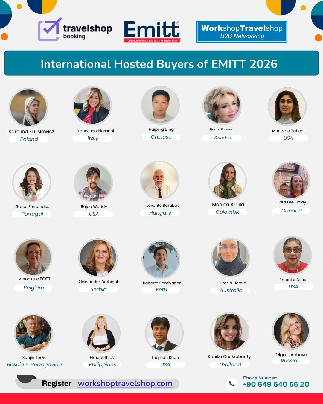 Official Hosted Buyer List – EMITT Tourism Fair 2026