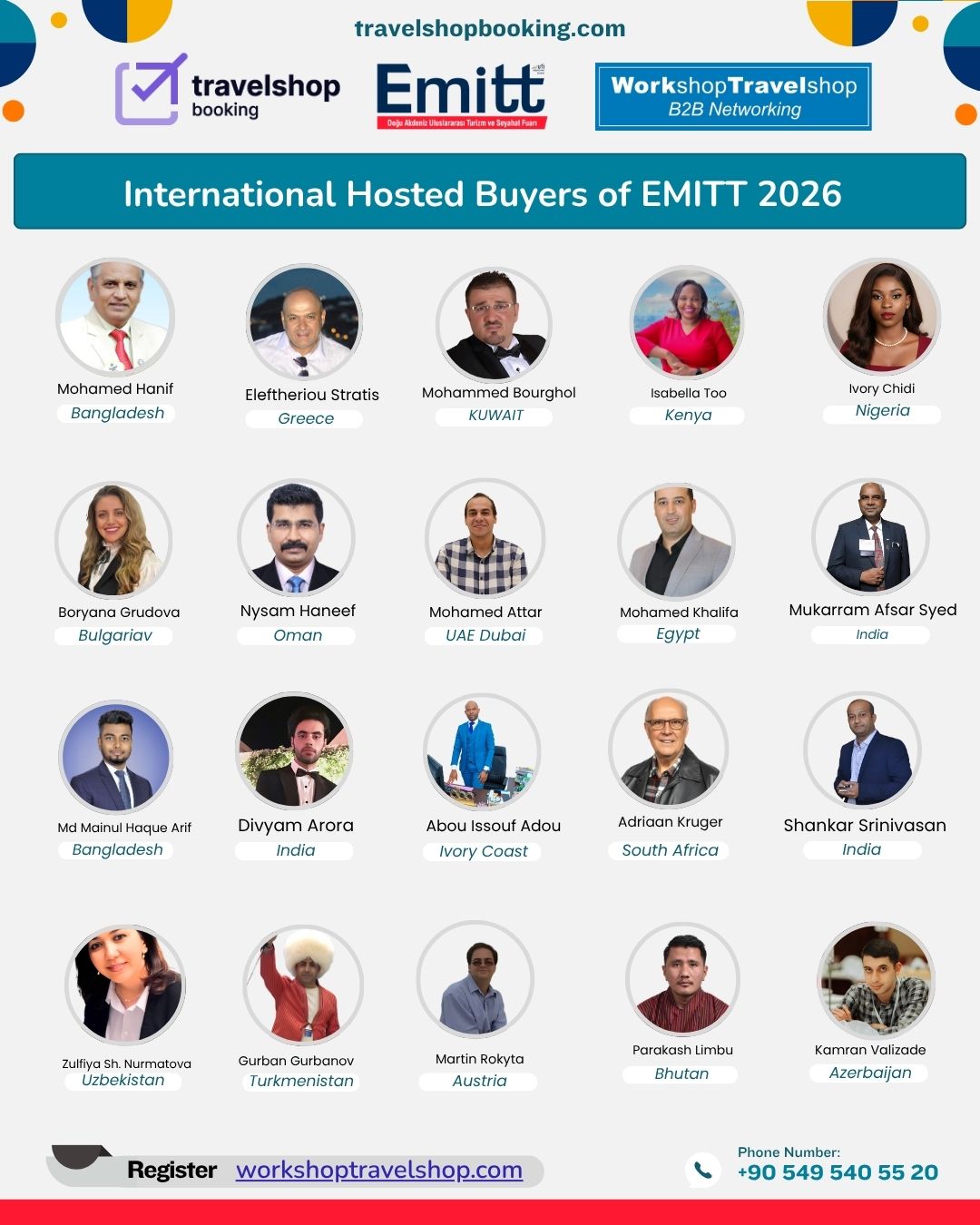 Official Hosted Buyer List – EMITT Tourism Fair 2026