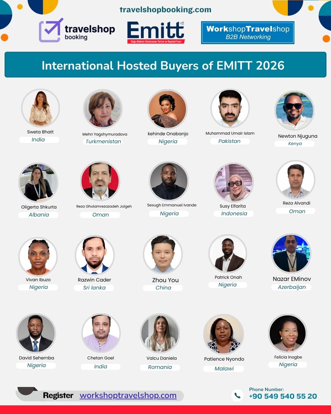 Official Hosted Buyer List – EMITT Tourism Fair 2026