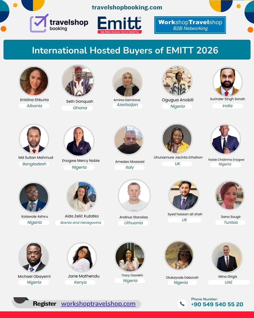 Official Hosted Buyer List – EMITT Tourism Fair 2026