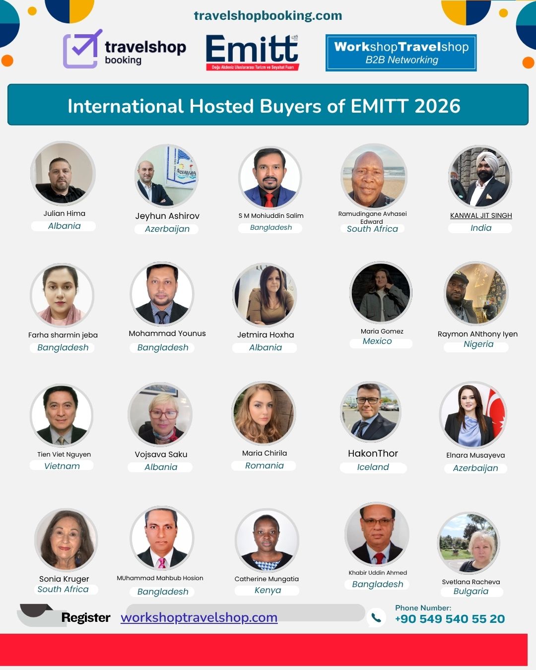 Official Hosted Buyer List – EMITT Tourism Fair 2026