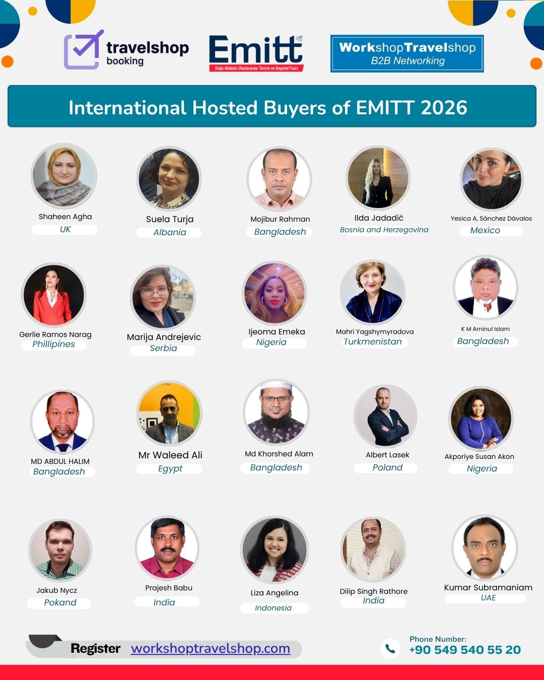 Official Hosted Buyer List – EMITT Tourism Fair 2026