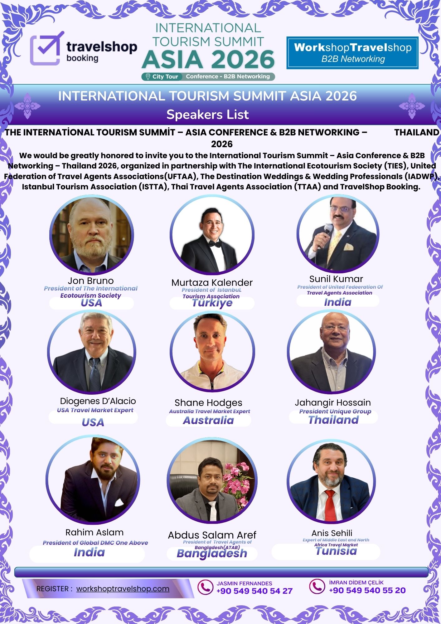 Official Hosted Buyer List – Thailand International Tourism Summit Asia 2026