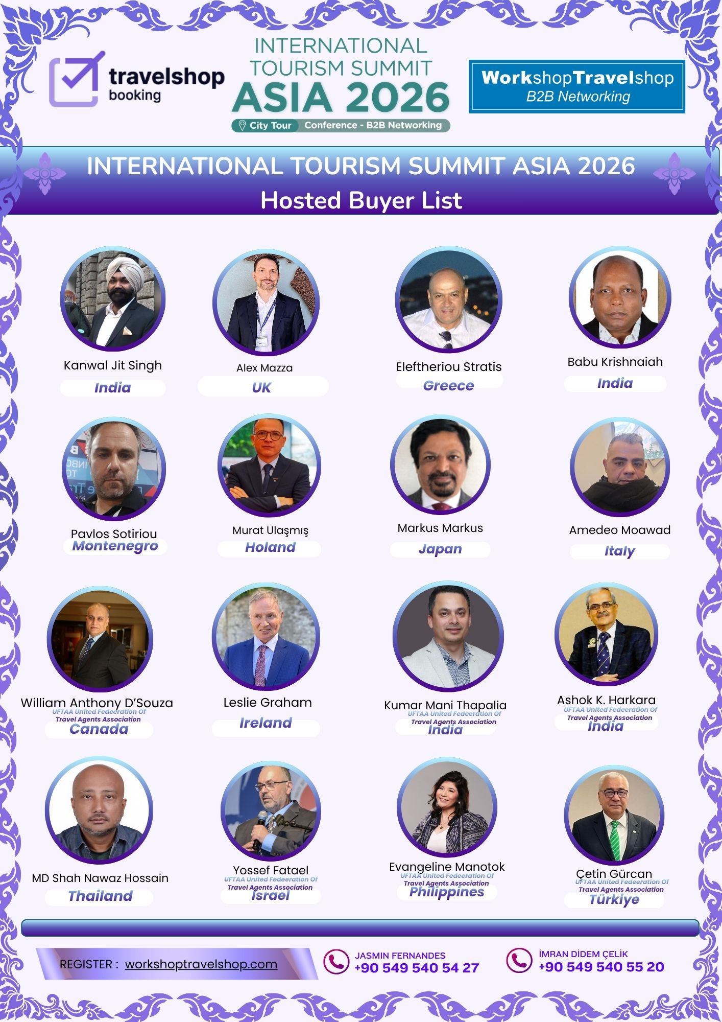 Official Hosted Buyer List – Thailand International Tourism Summit Asia 2026