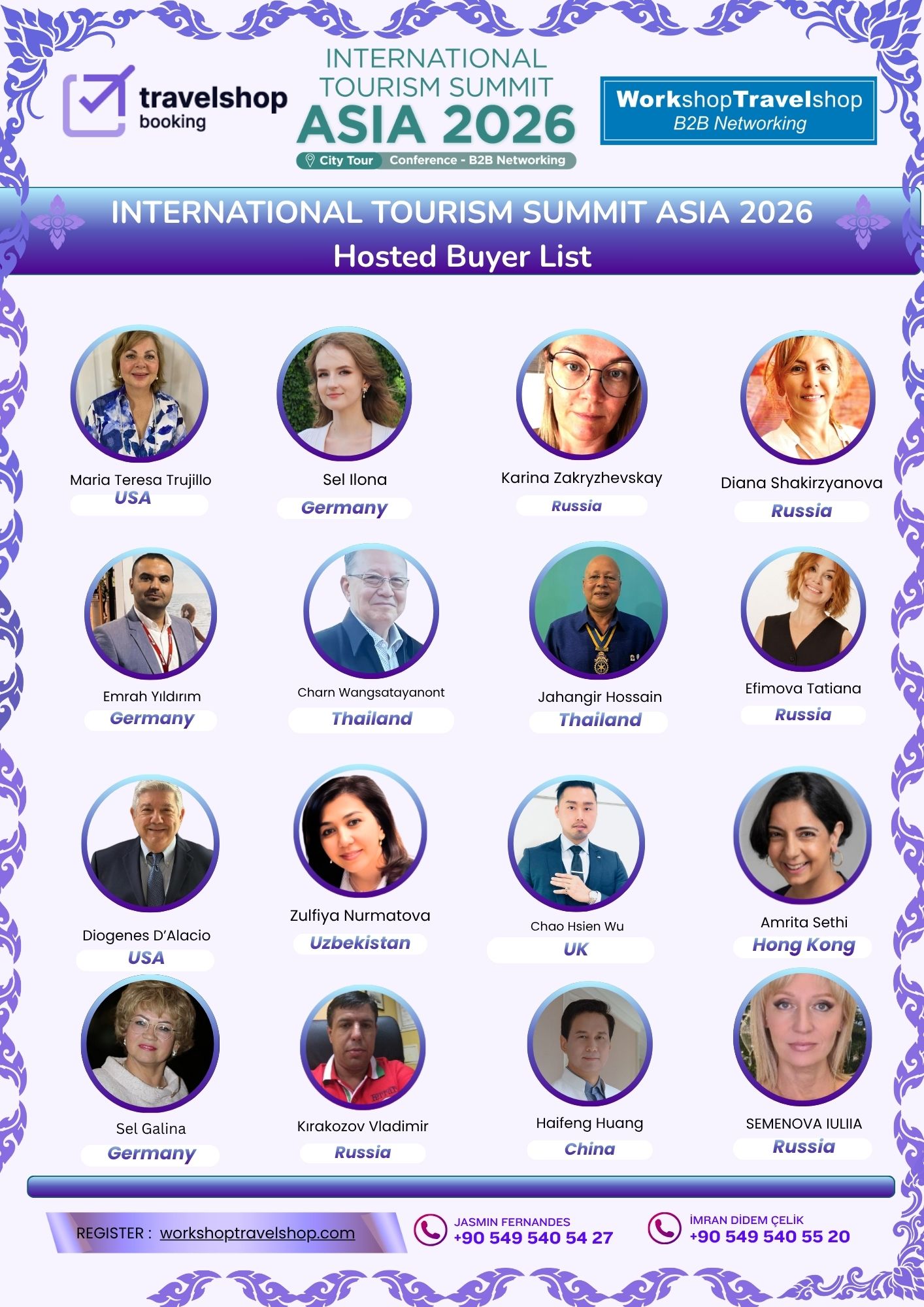 Official Hosted Buyer List – Thailand International Tourism Summit Asia 2026