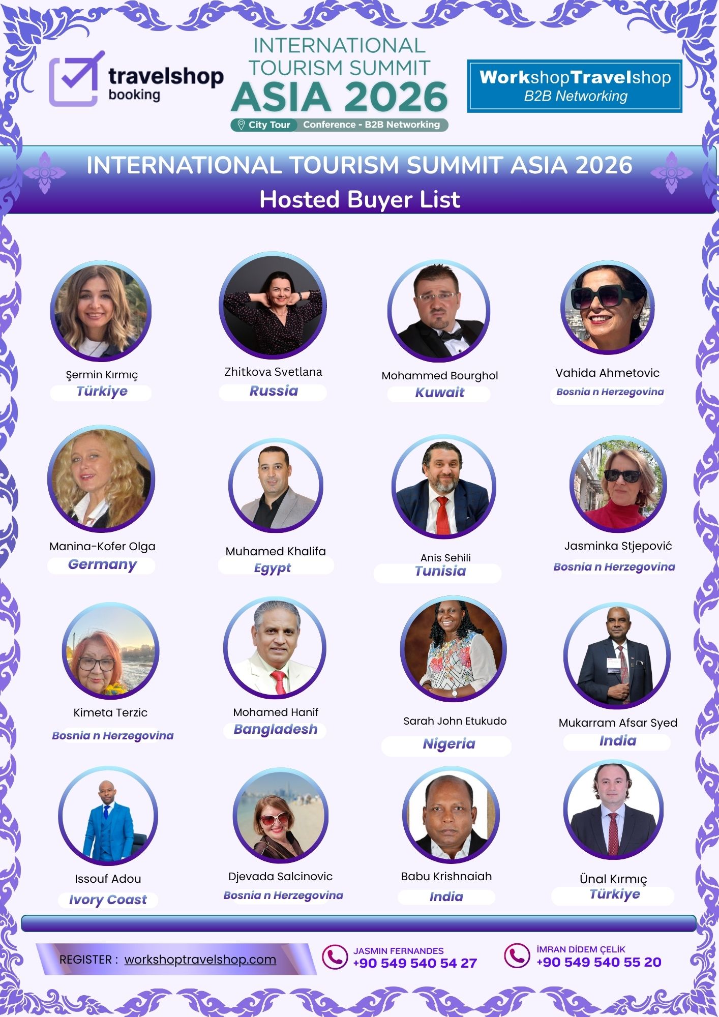 Official Hosted Buyer List – Thailand International Tourism Summit Asia 2026