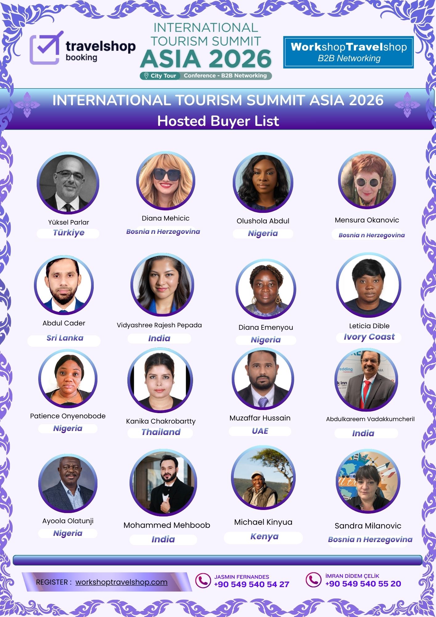 Official Hosted Buyer List – Thailand International Tourism Summit Asia 2026