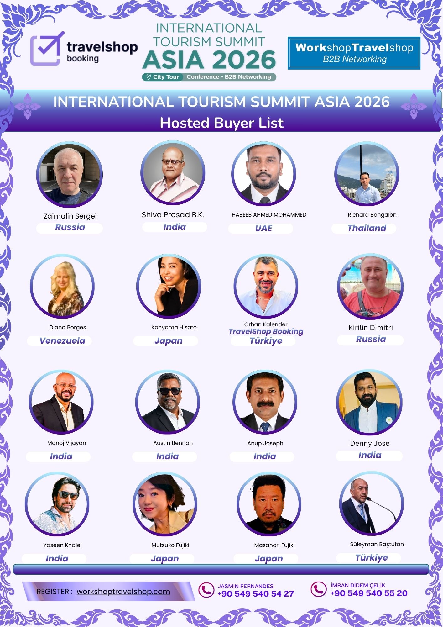 Official Hosted Buyer List – Thailand International Tourism Summit Asia 2026