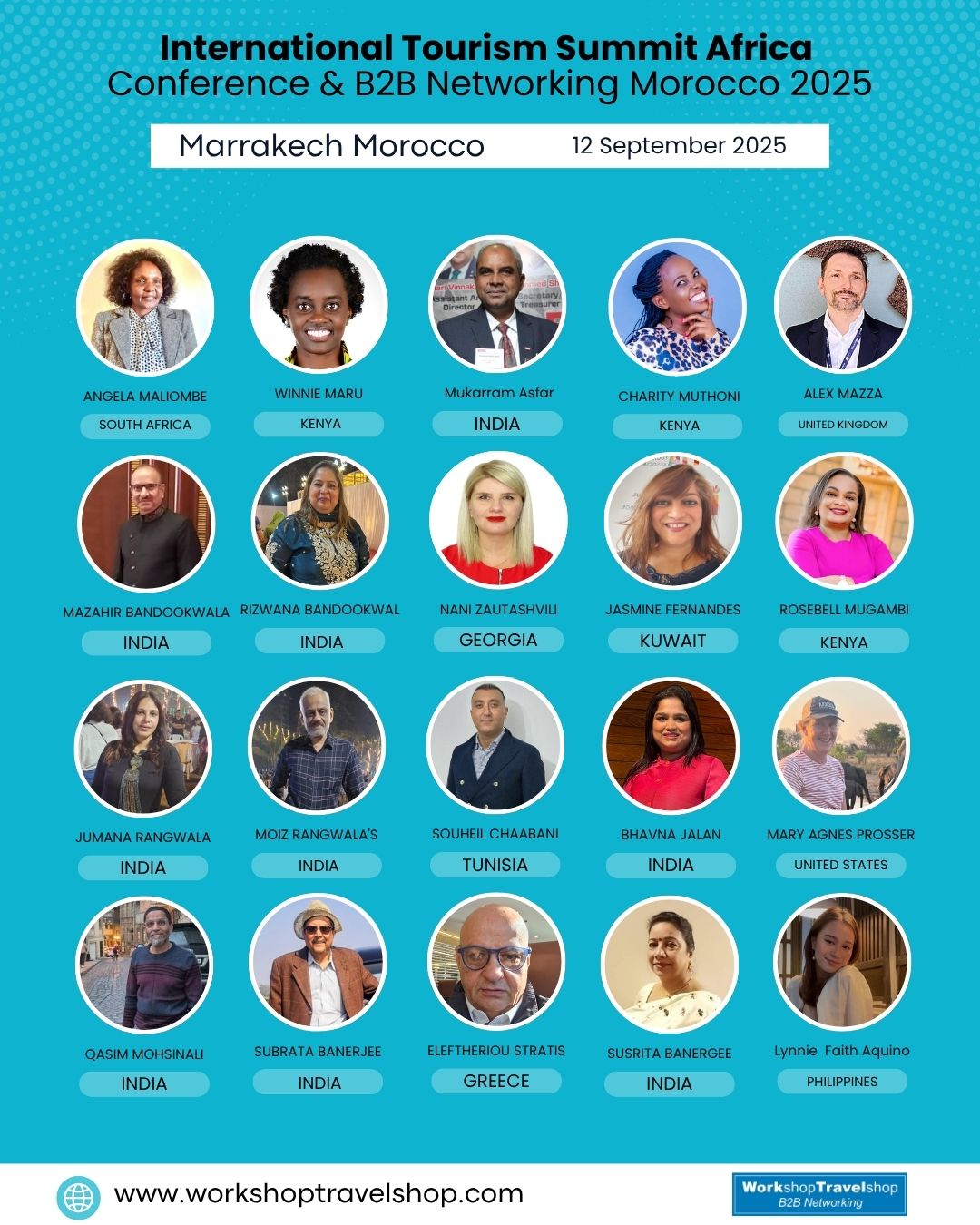 Official Hosted Buyer List – Morocco International Tourism Summit Africa 2025