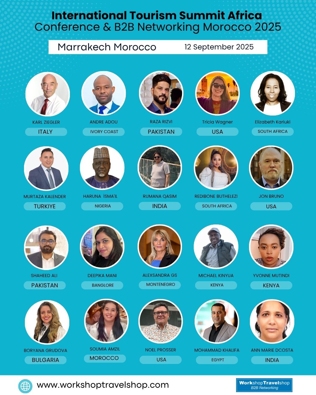 Official Hosted Buyer List – Morocco International Tourism Summit Africa 2025